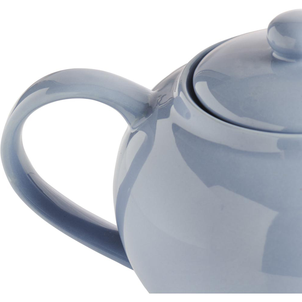 Wilko 8 Cup Blue Ceramic Teapot Wilko
