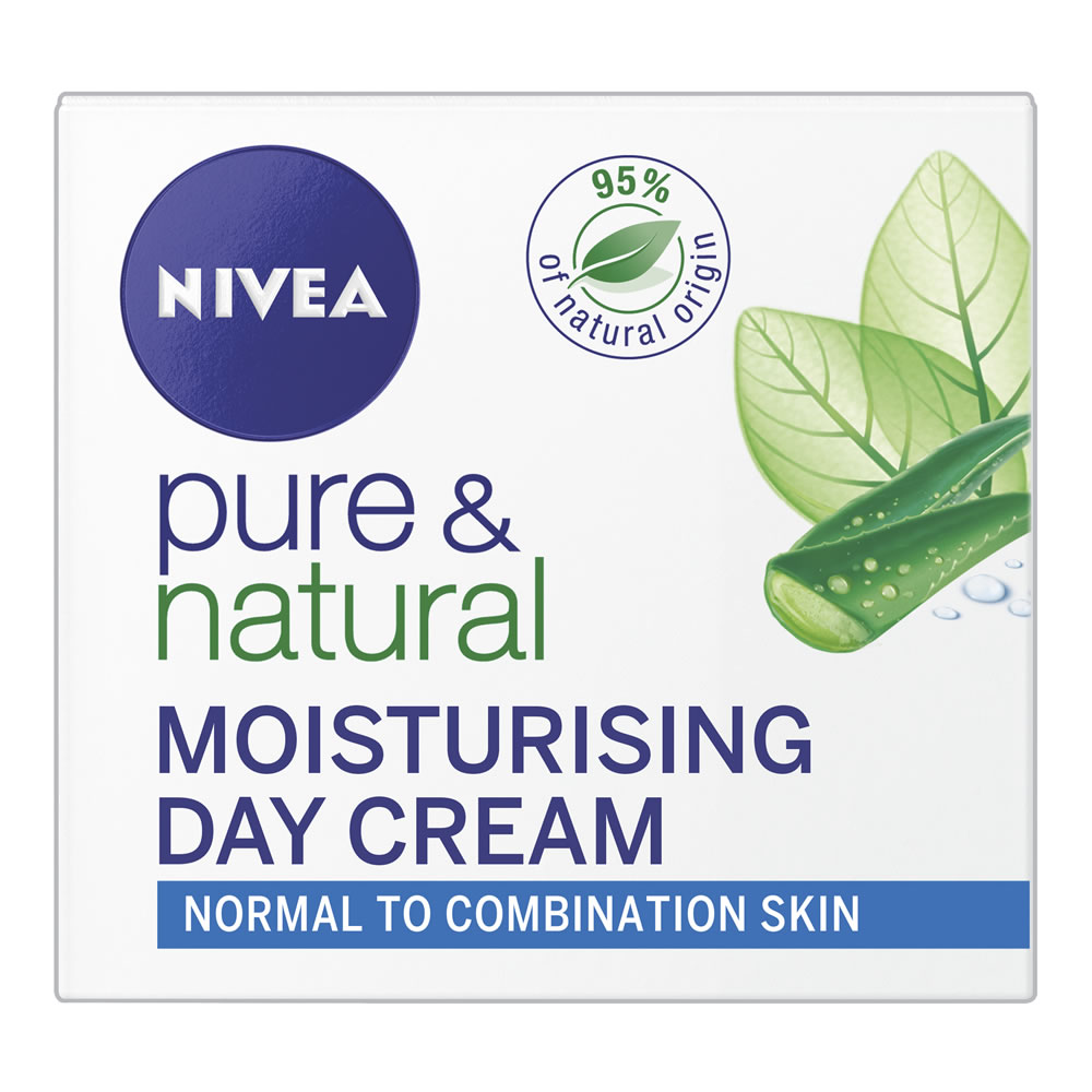 Nivea Pure and Natural Moisturising Day Cream 50ml Image