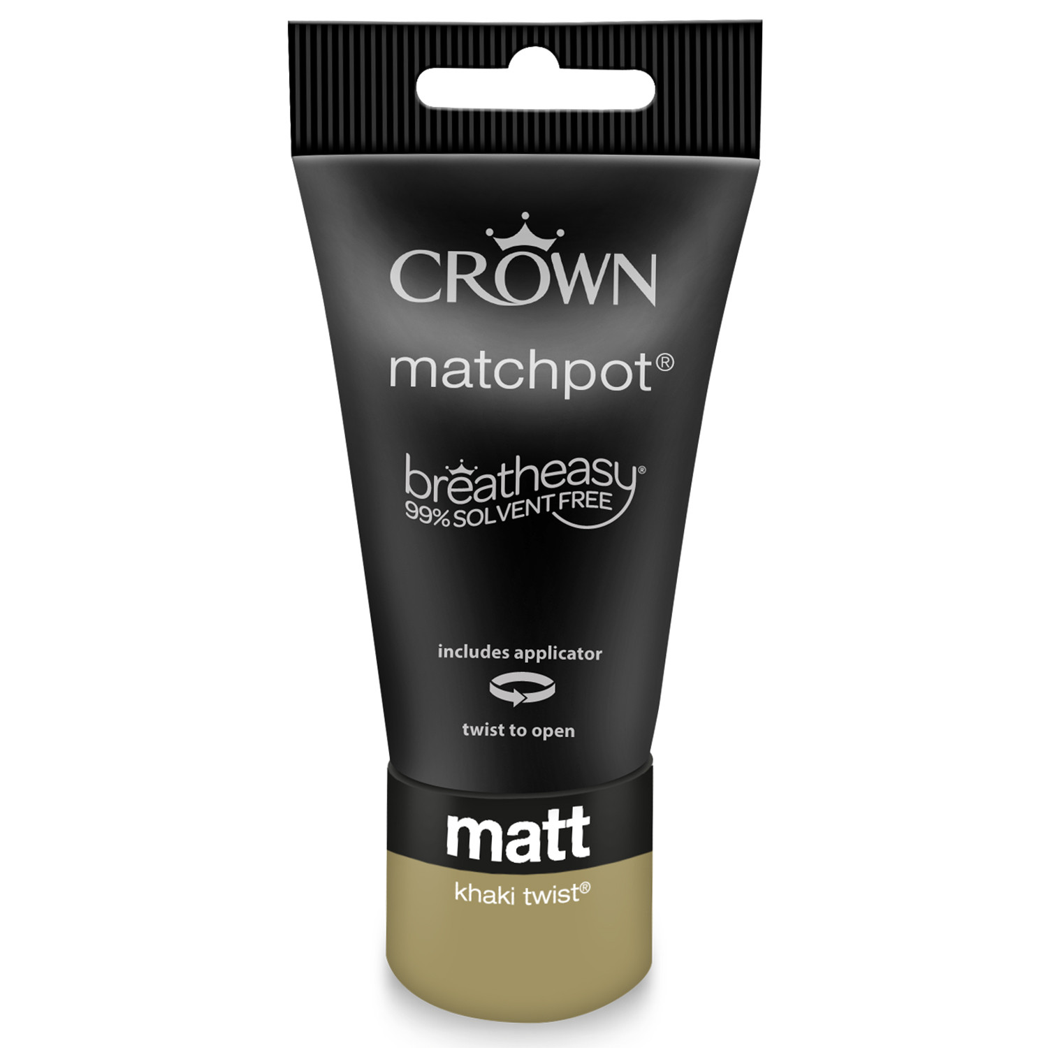 Crown Breatheasy Matt Emulsion Tester - Khaki Twist Image 1