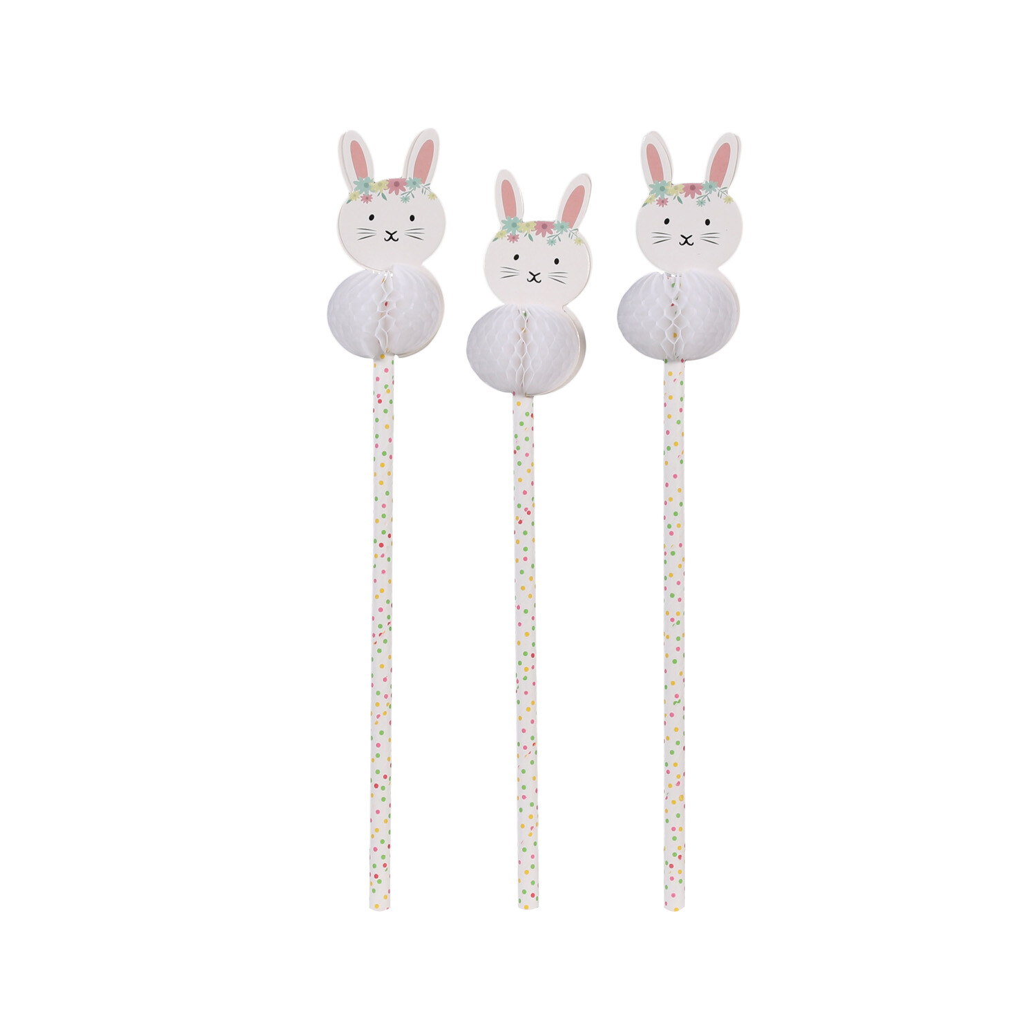Pack of 24 Easter Bunny Straws Image 1