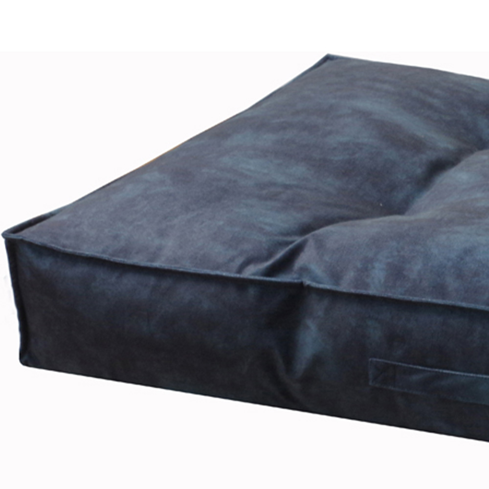 Snug & Cosy Windsor Medium Navy Dog Lounger Bed Image 2
