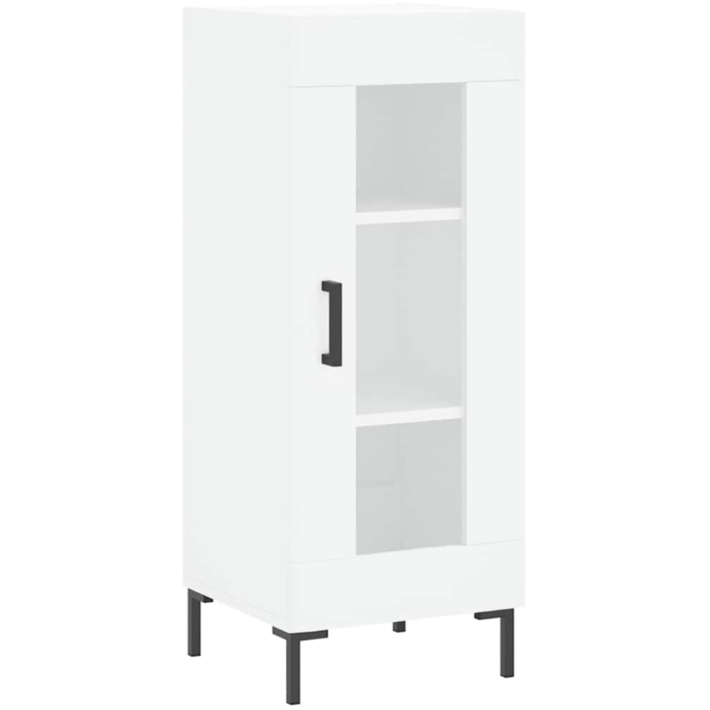 vidaXL 2 Door 3 Shelf White Highboard Image 5