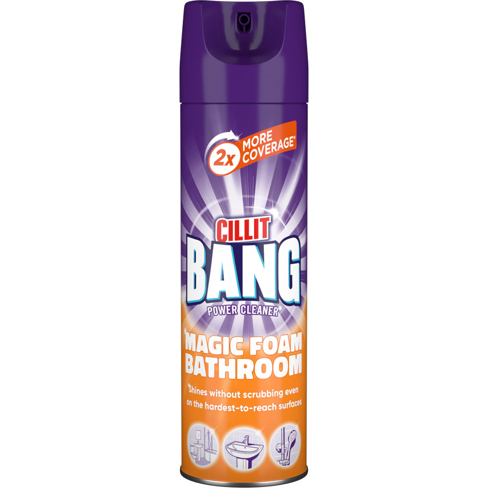Cillit Bang Magic Foam Bathroom Power Cleaner 600ml Image 1