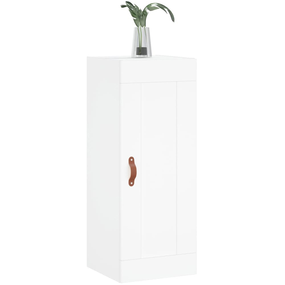 vidaXL Single Door White Wall Mounted Cabinet Image 3