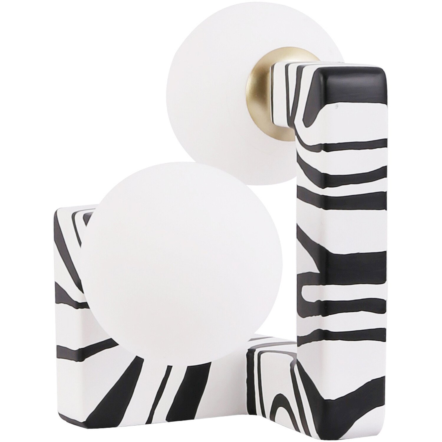 Kaya Table Lamp White and Black Image 1