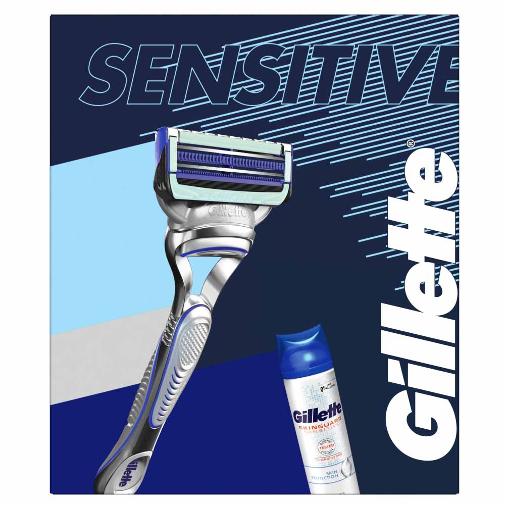 Gillette Skinguard 1 Razor + Skinguard Gel 200ml Image 1