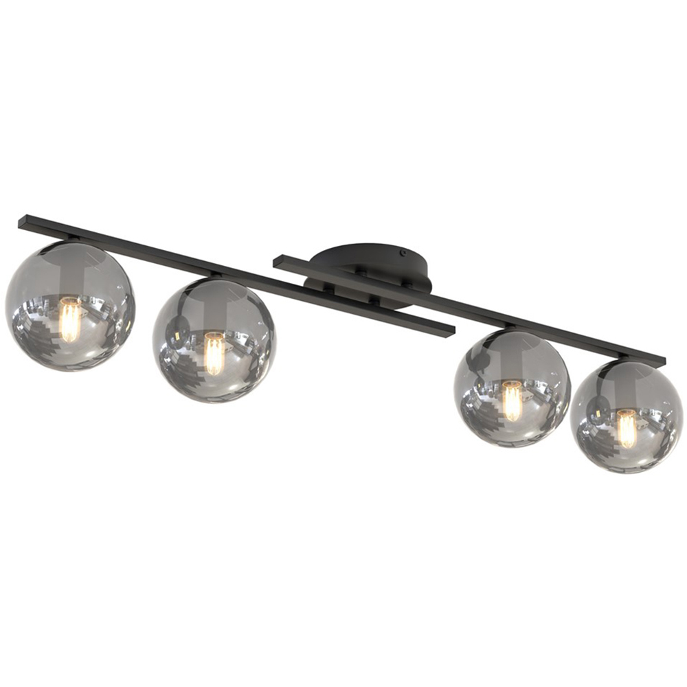 Emibig Kairo 4 Light Graphite Shade Black Ceiling Lamp Image 1