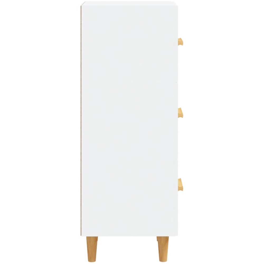 vidaXL 3 Drawer White Sideboard Image 6