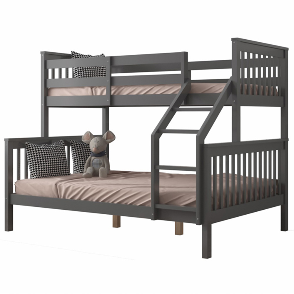 Flair Wooden Grey Zoom Triple Bunk Bed Image 2