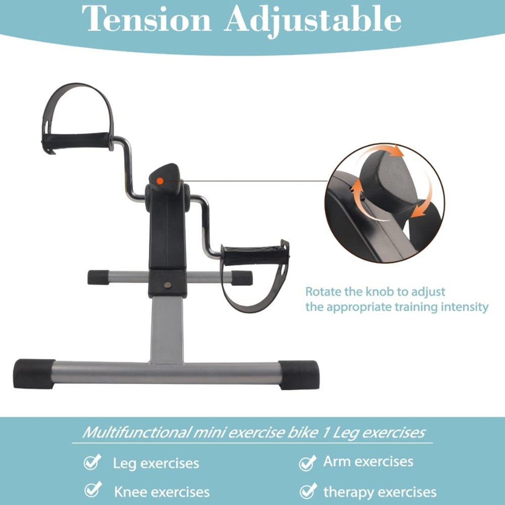 Alivio Black Portable Exercise Bike Pedal Image 3