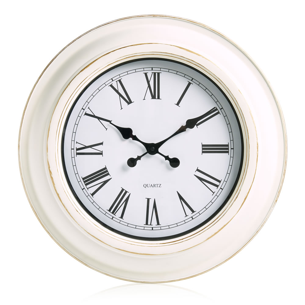 Wilko Cream Station Wall Clock Image