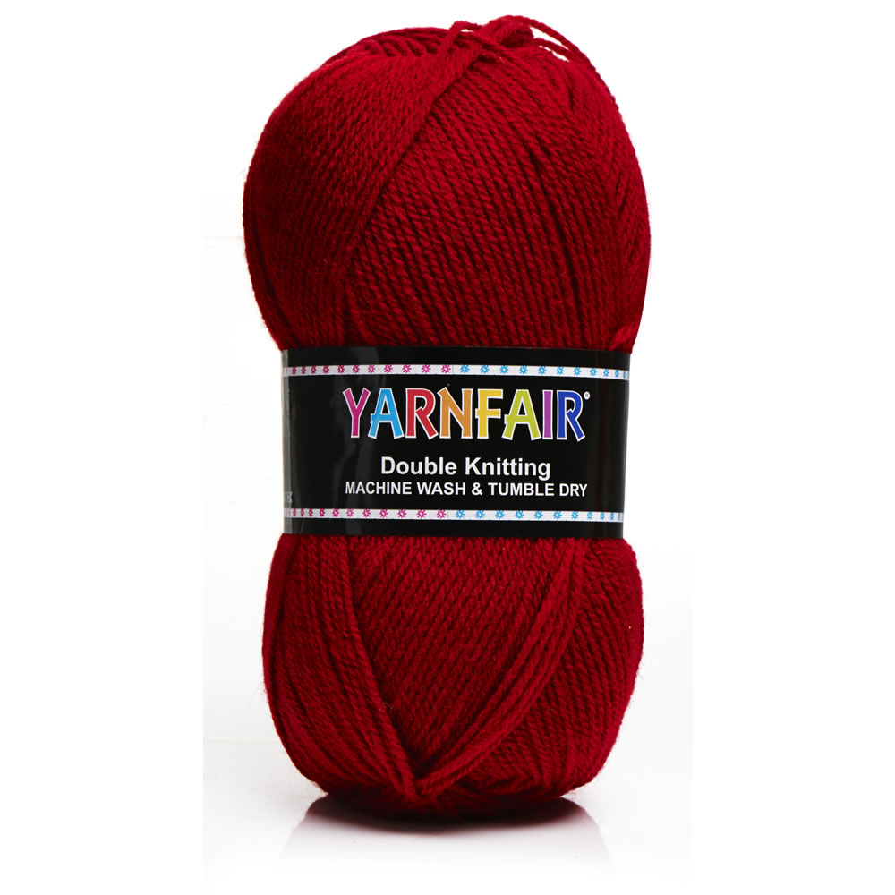 Yarnfair DK  Acrylic  Yarn Ruby Red 100g Image