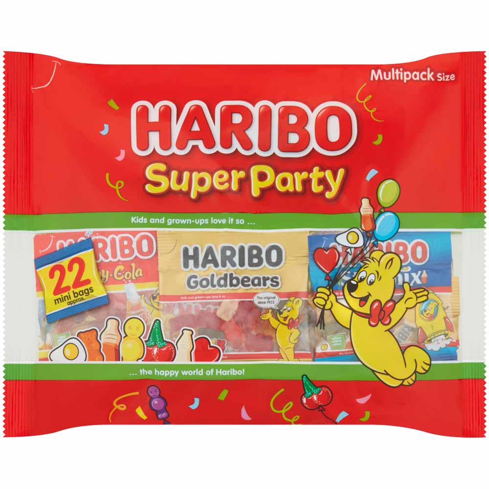 Haribo Super Party Minis Multipack Sweets 352g Image 1