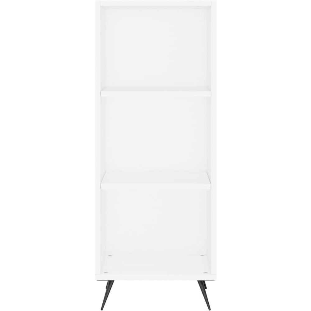vidaXL Single Door 3 Shelf White Highboard Image 6
