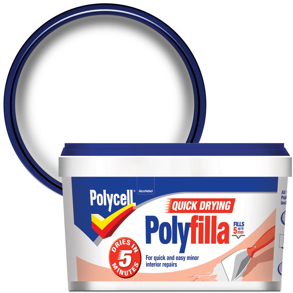 Polycell Quick Drying Polyfilla 500g Image 2