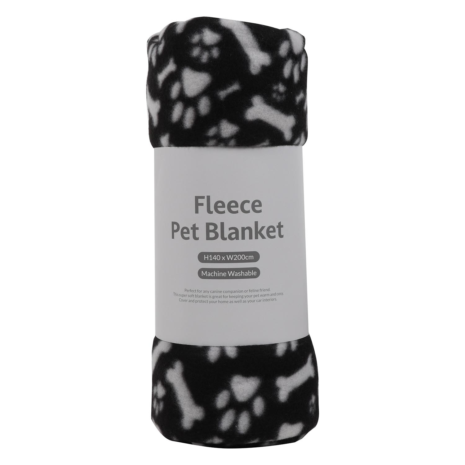Single Large Fleece Pet Blanket in Assorted styles Image 1