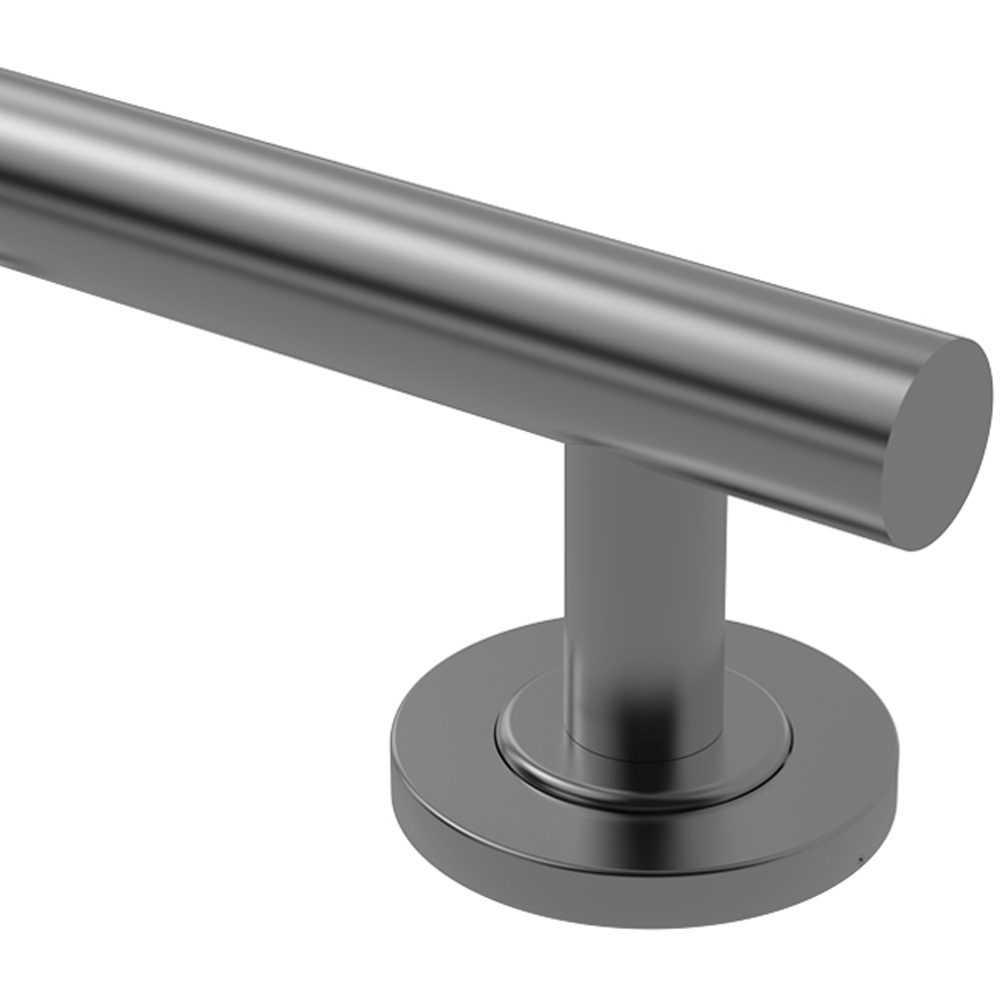 Fitzroy of London Luxury Satin Stainless Steel Straight Concealed Fixing Grab Rail 300mm Image 2