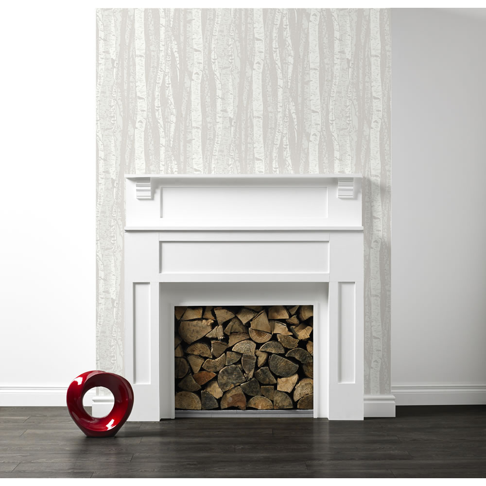 Wilko Wallpaper Branches Neutral Wilko