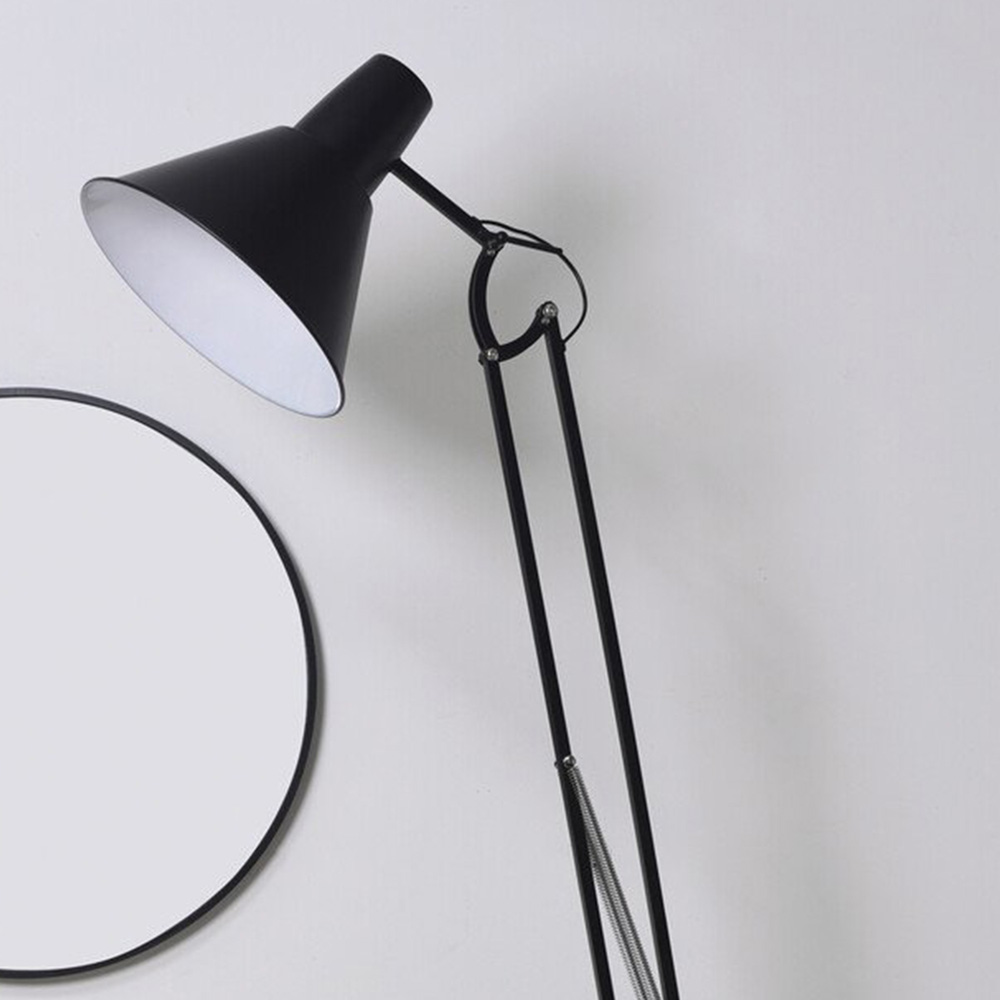 Jenson Retro Black Floor Lamp Image 5