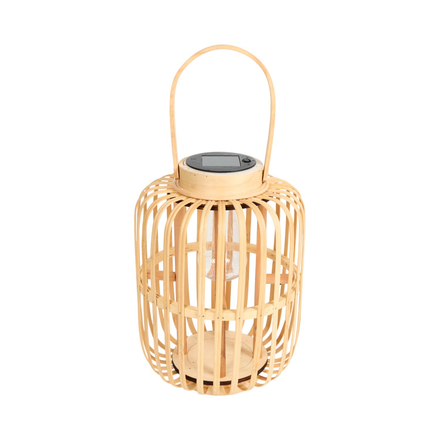 Solar Bamboo Effect Lantern Natural Image 6