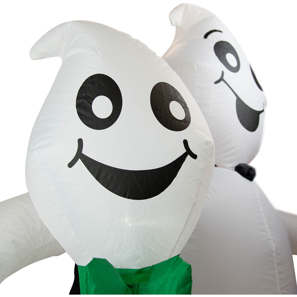 Arlec Halloween 6ft White LED Inflatable Three Ghosts Image 3