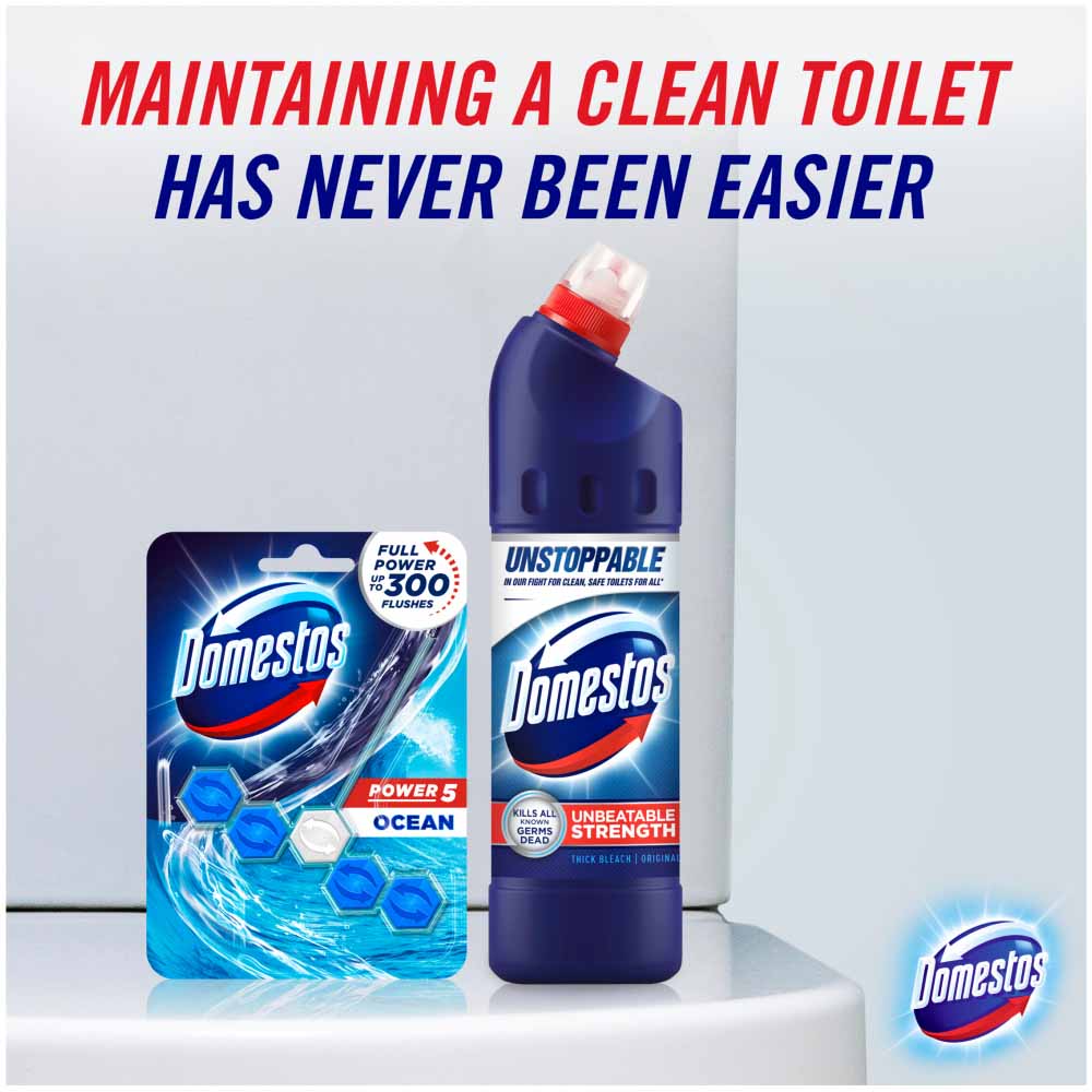Domestos Power 5 Ocean Rim Block 55g Image 7