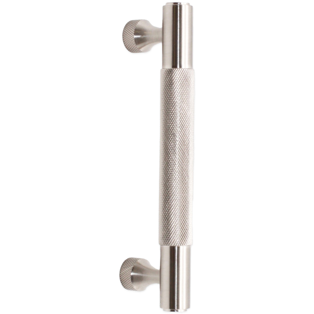 Spira Brass Satin Silver Knurled Bar Handle 260mm Image 1