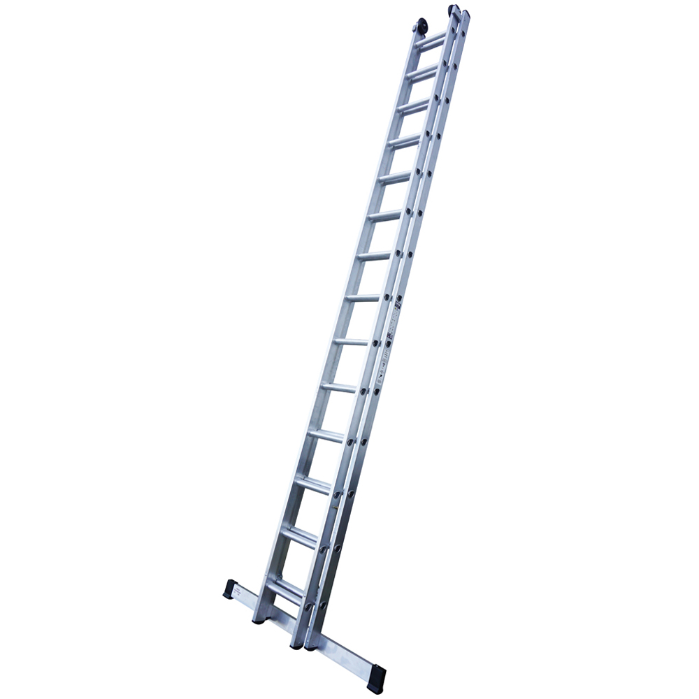 Lyte Ladders & Towers LytePro+ EN131-2 Professional Industrial 2 Section 14 Rung Extension Ladder Image 1