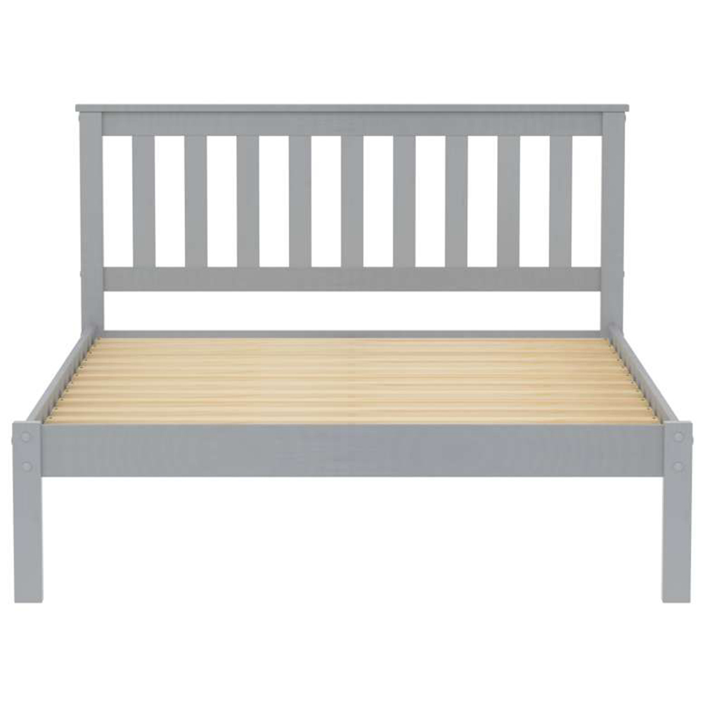 Denver Double Grey Wooden Bed Image 5