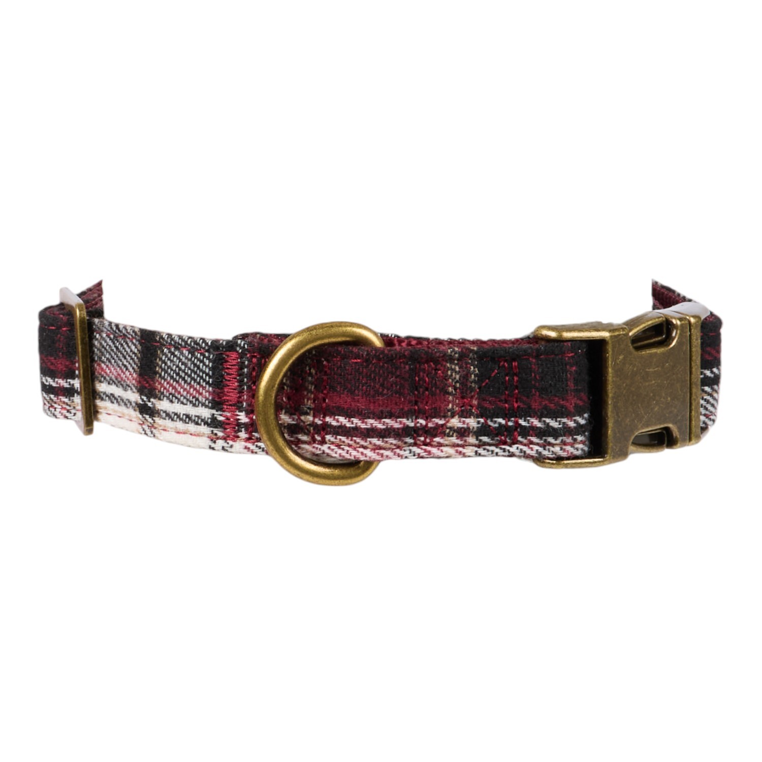 The Country Collection Dog Collar and Lead Set Maroon Image 3