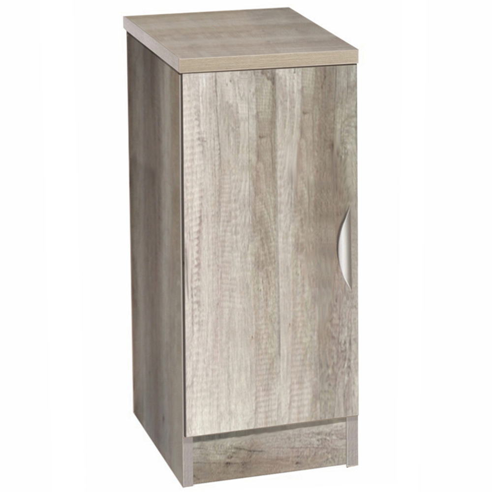 R White Cabinets Single Door Grey Desk Height Cupboard Image 2