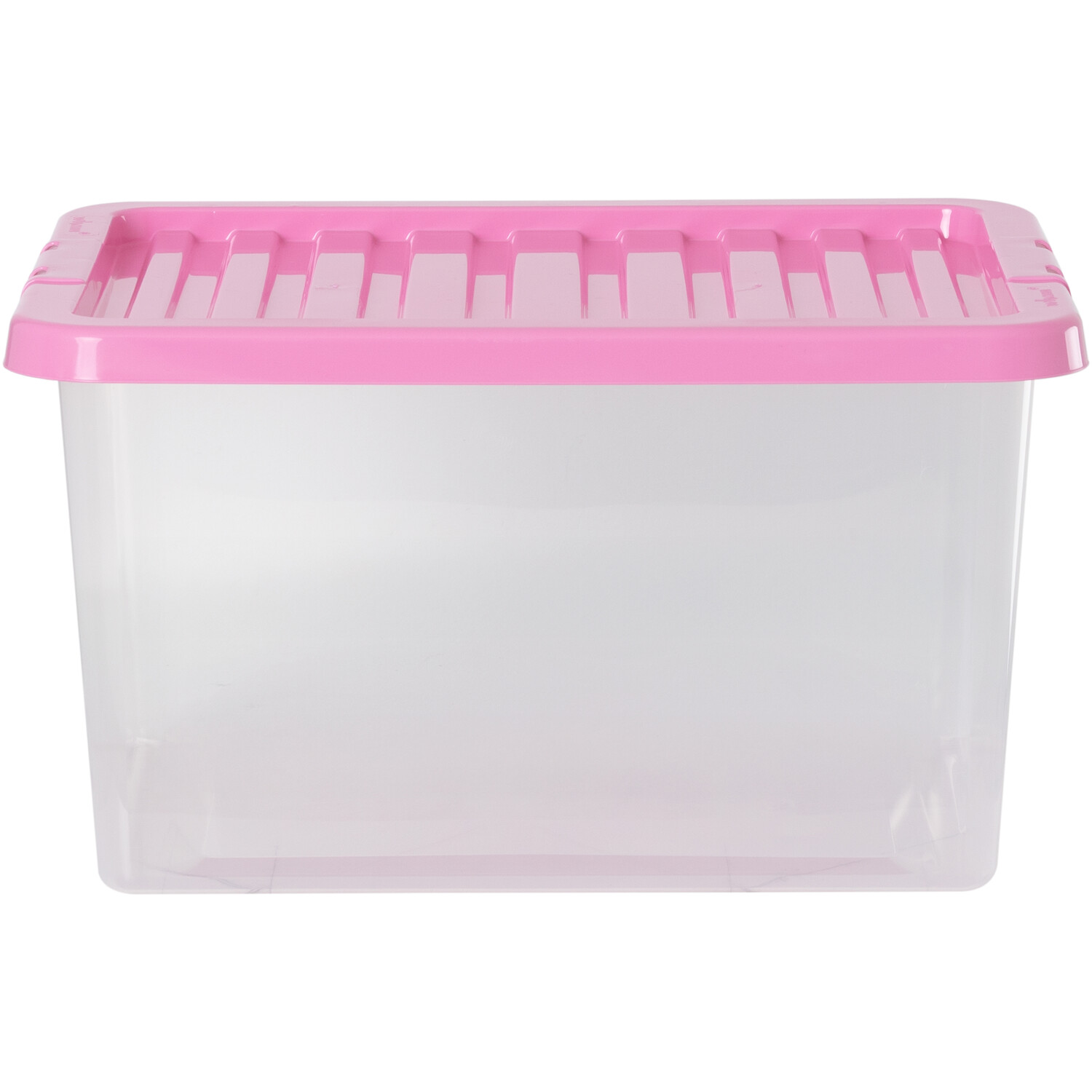 Wham Crystal Storage Box with Lid Pink Image 1
