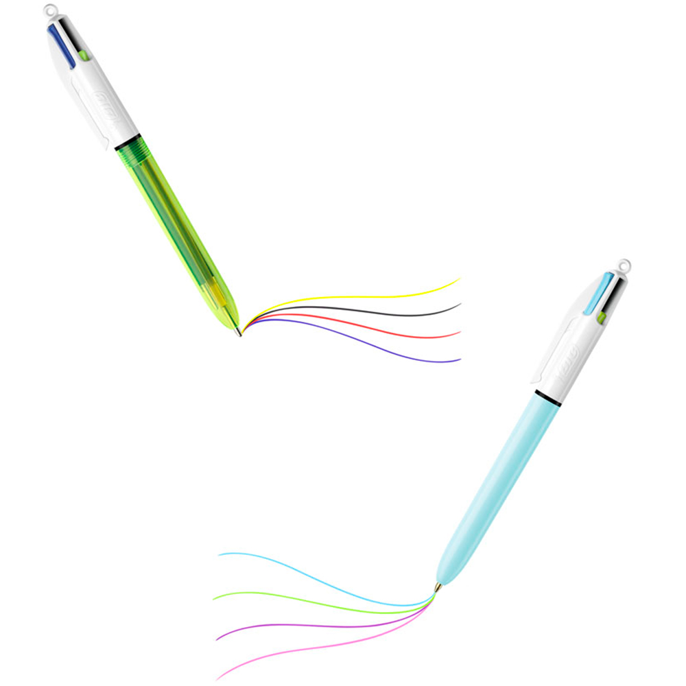 BIC 4 Colours Biro Pens 3 Pack Image 3