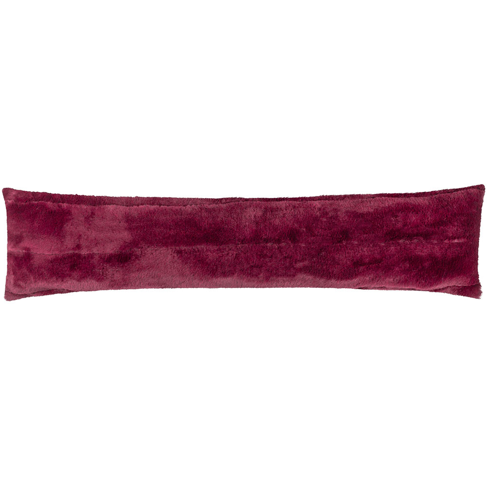 Paoletti Empress Ruby Faux Fur Draught Excluder Image 1