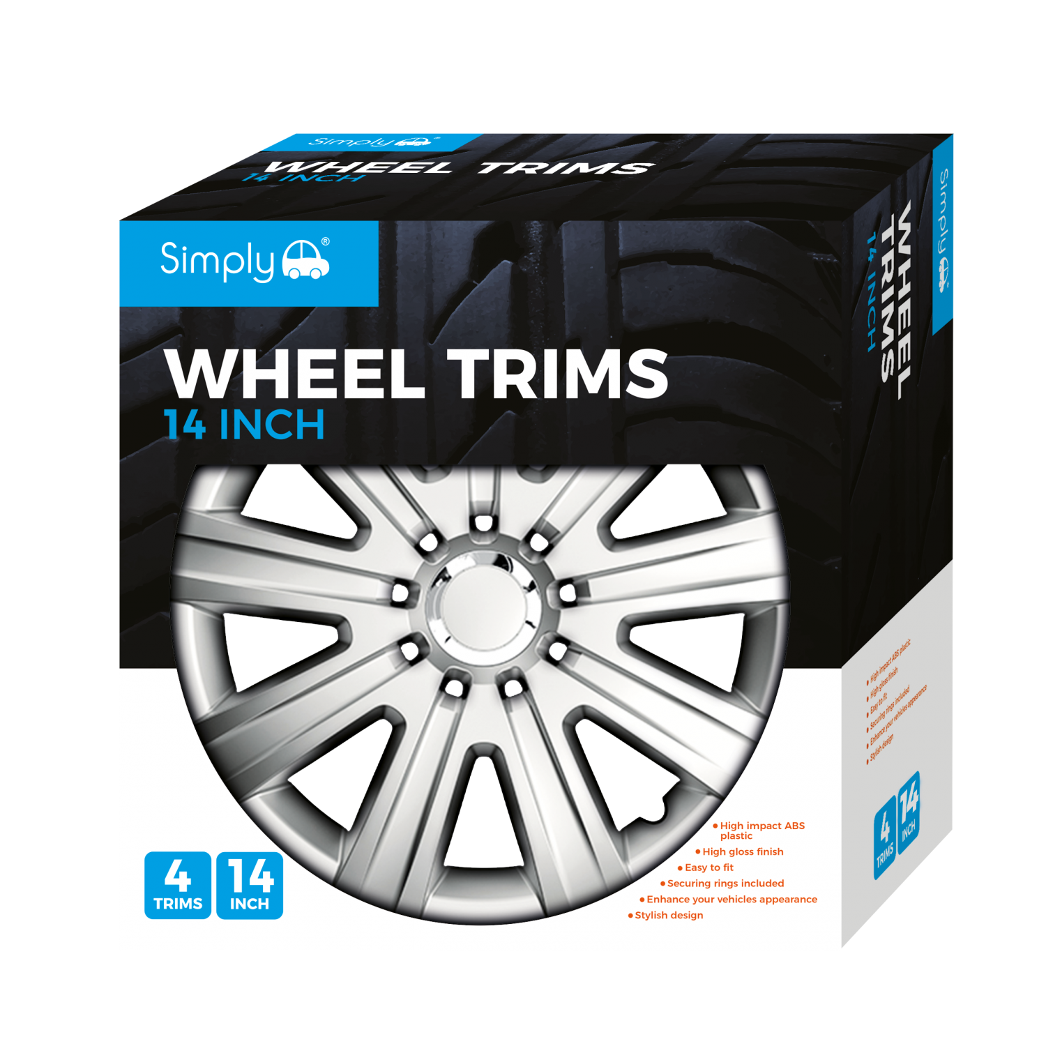 Simply Auto Wheel Trims 14inch - Arcee Image 1