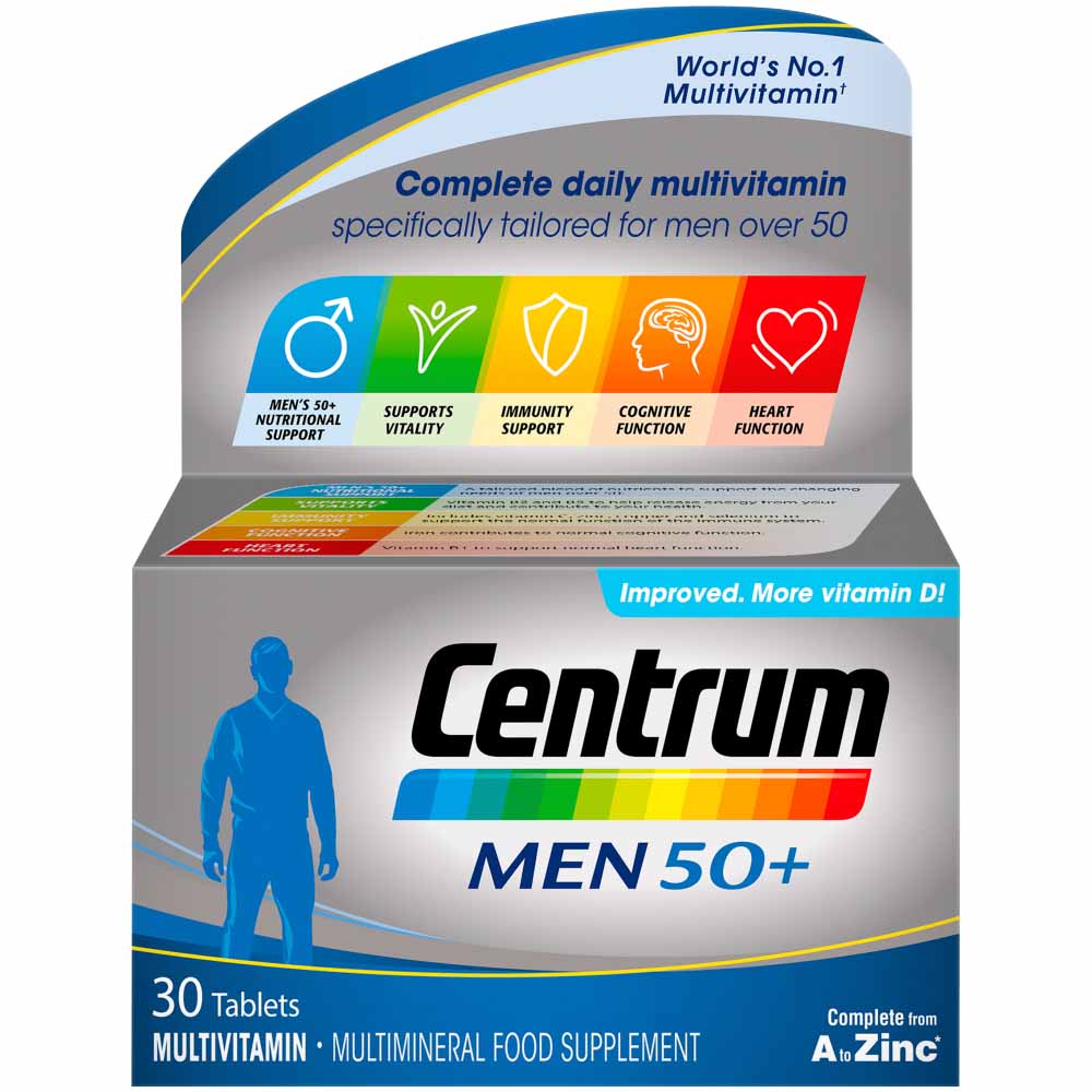 Centrum Men 50 Plus Multivitamins 30 Pack Image 1