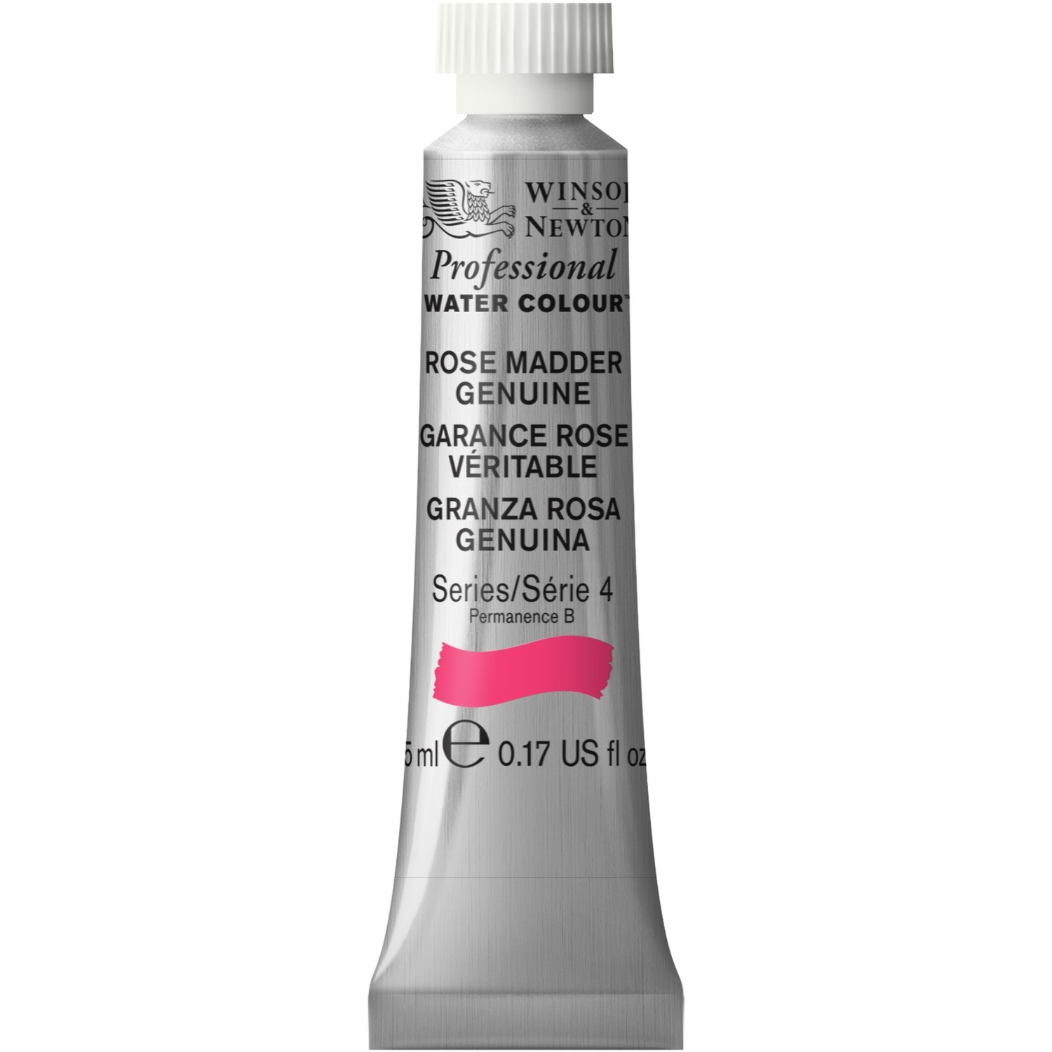 Winsor and Newton 5ml Professional Watercolour Paint - Rose Madder Image 1