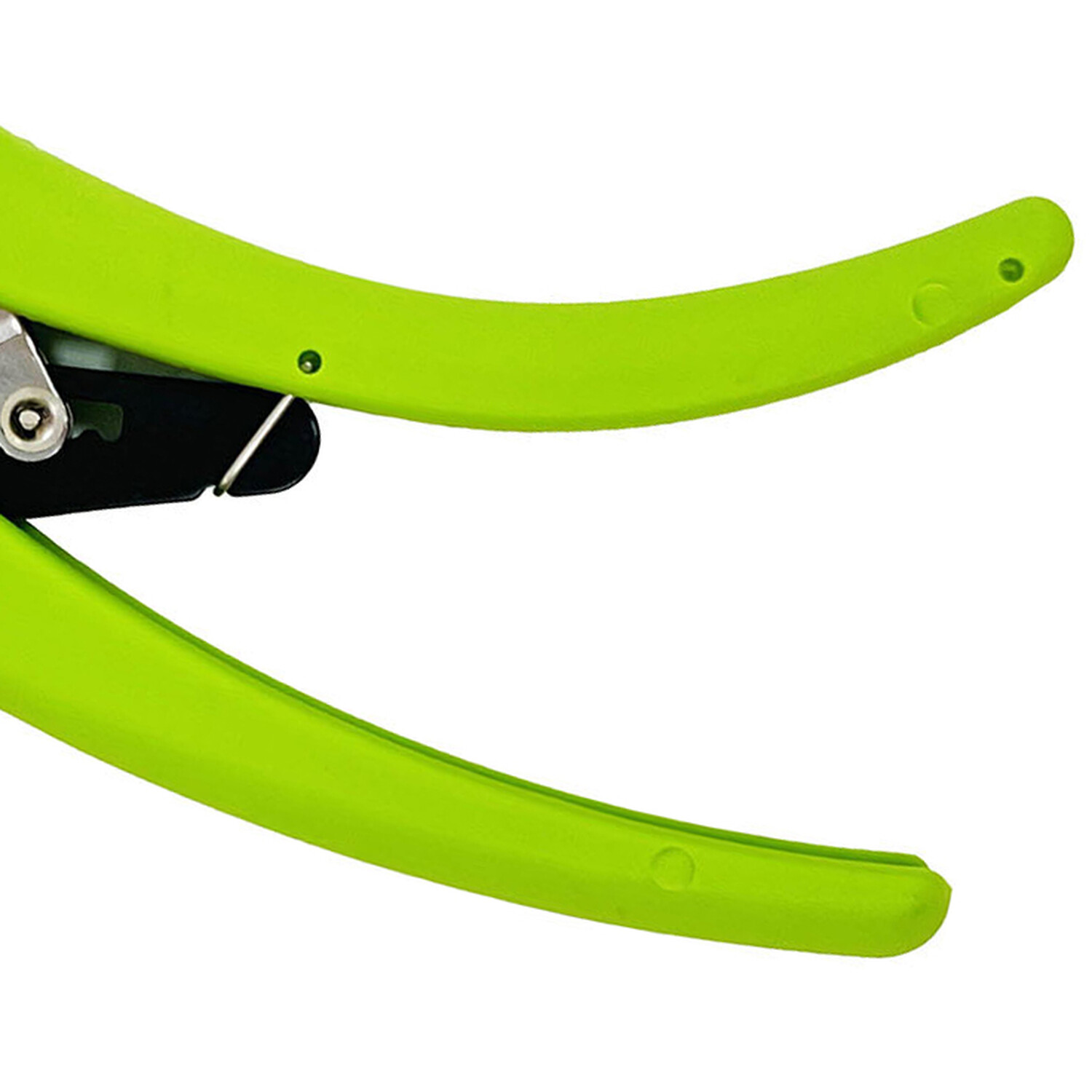 Non Slip Handle Ratchet Secateurs Green Image 4