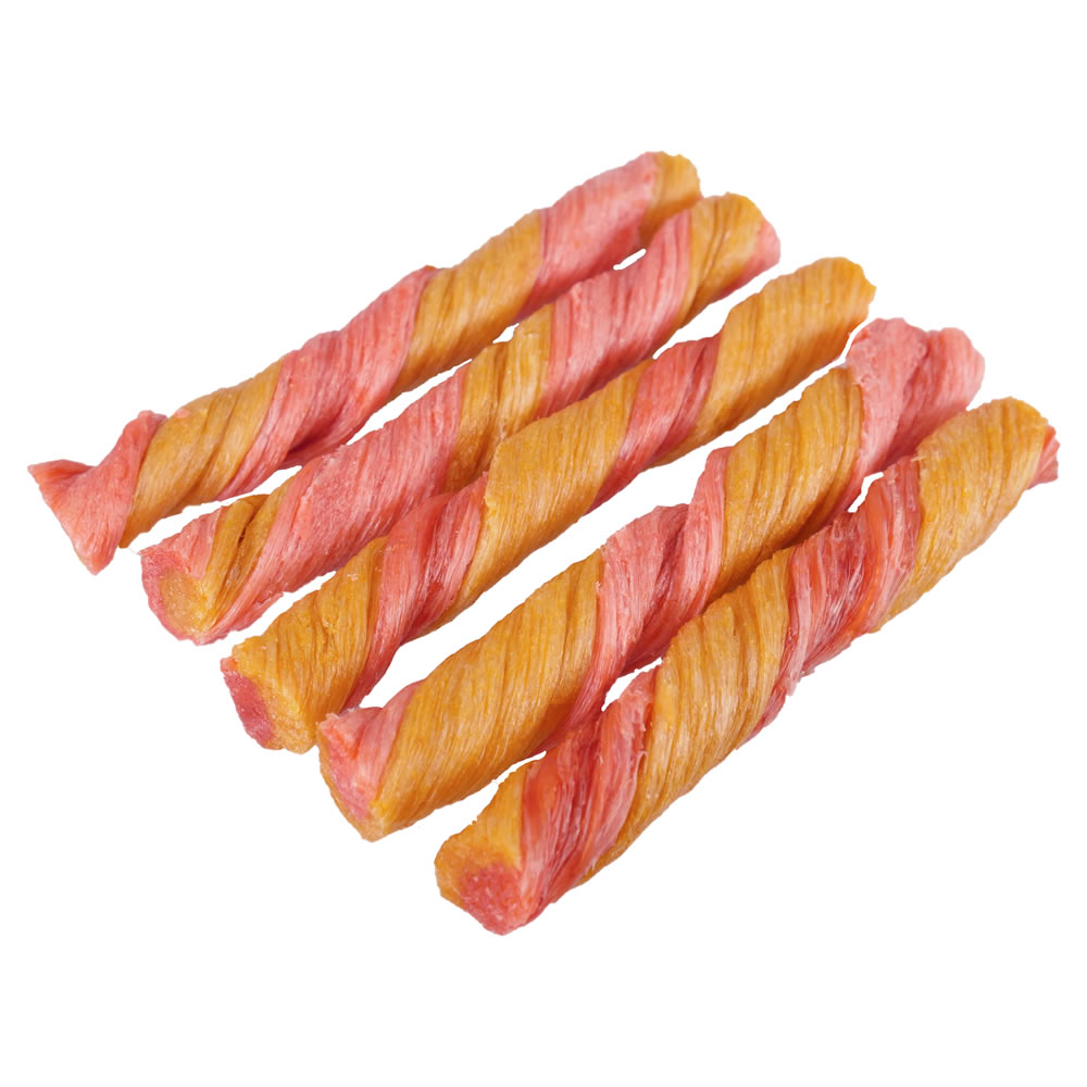 Rosewood 5 pack Chewy Chicken Twists Dog Treats Image 4