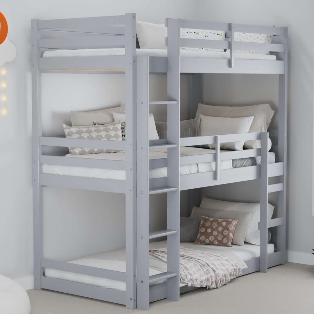 Tressa Grey Triple Bunk Bed Image 1