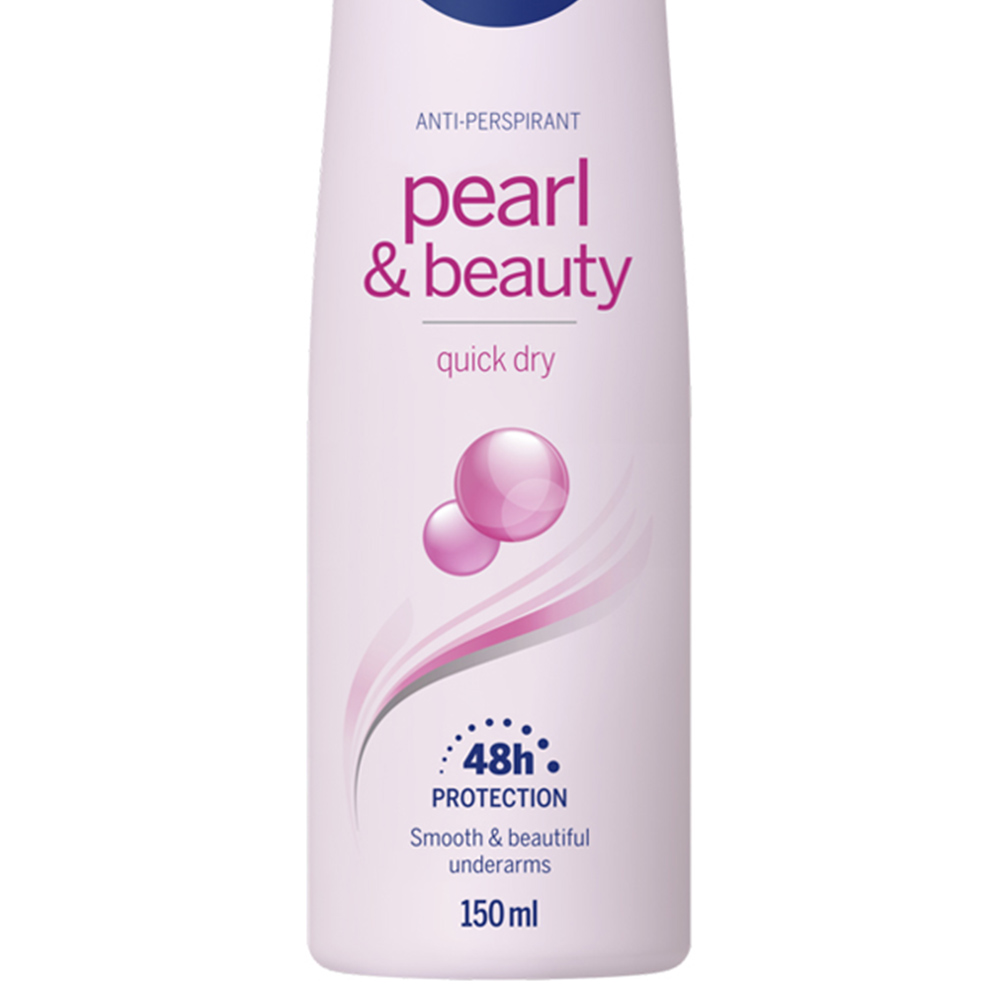Nivea Pearl and Beauty Anti Perspirant Deodorant Spray 150ml Image 3