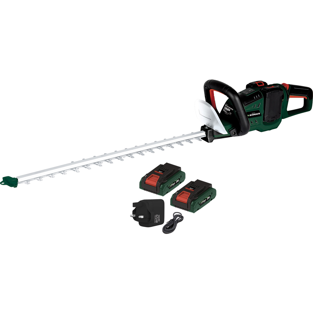 Webb WEV20X2HT61B4X 40V 61cm Cordless Brushless Hedge Trimmer with Battery and Charger Image 1