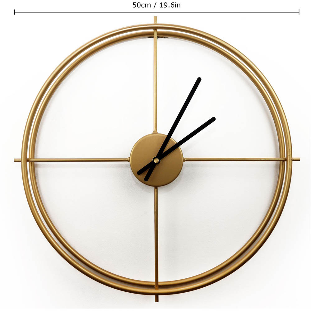 WALPLUS Gold Larrys Minimalist Wall Clock Image 9