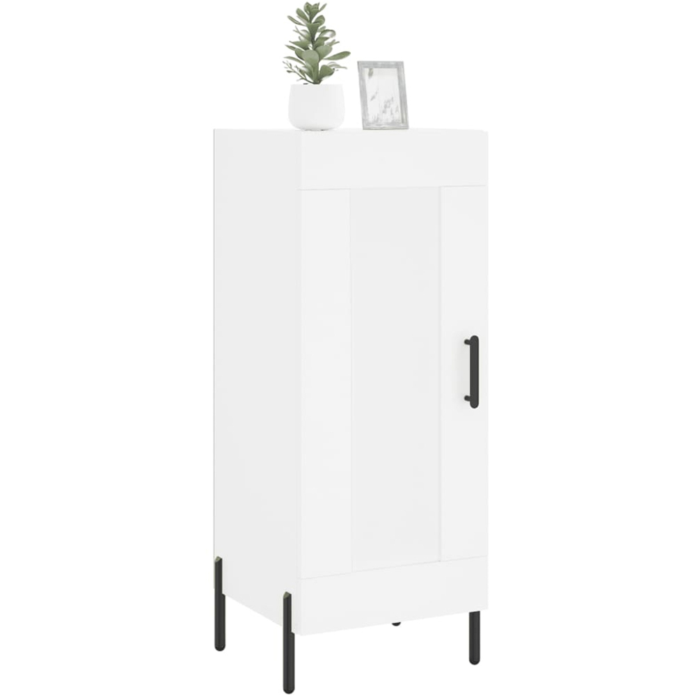 vidaXL Single Door White Sideboard Image 3