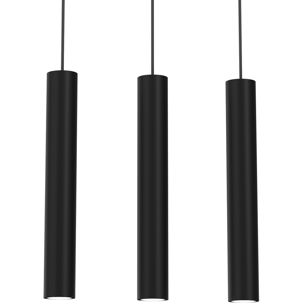 Milagro Hudson Black 3 Pendant Lamp 230V Image 2