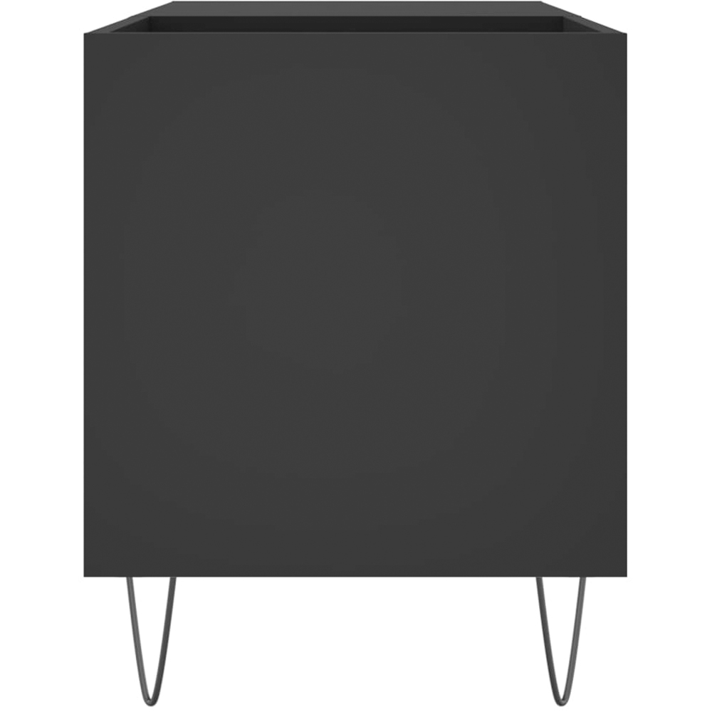 vidaXL 2 Shelf Black Record Cabinet Image 5