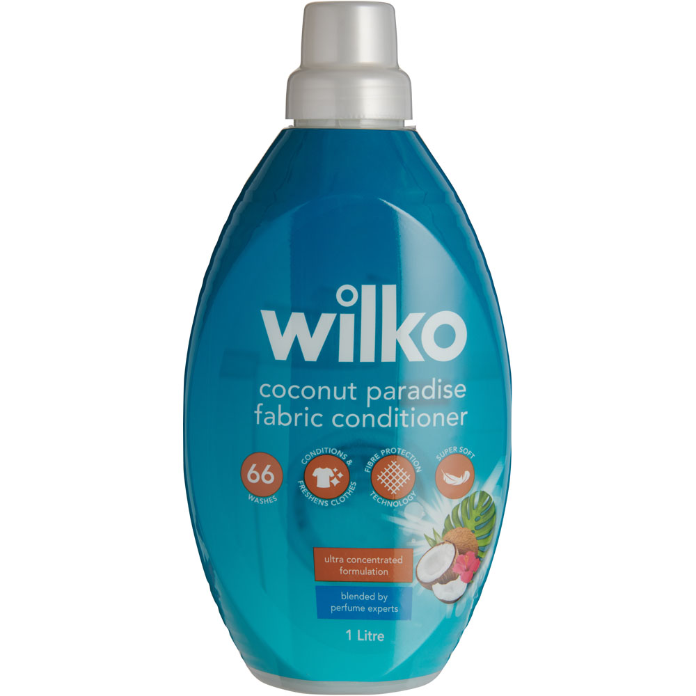 Wilko Coconut Paradise Concentrated Fabric Conditioner 66 Washes 1L Image 1