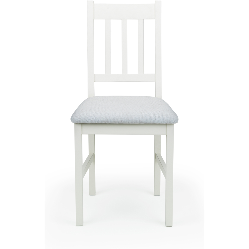 Julian Bowen Coxmoor Set of 2 Ivory Dining Chair Image 4