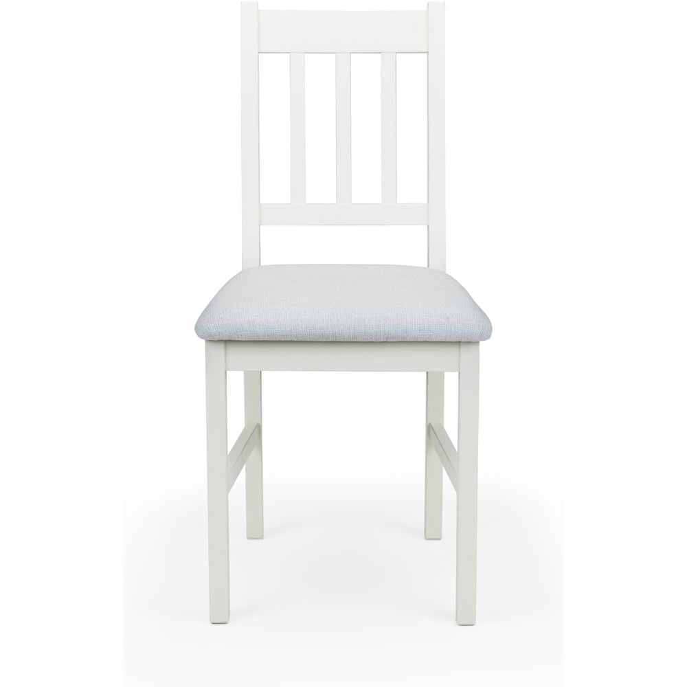 Julian Bowen Coxmoor Set of 2 Ivory Dining Chair Image 4