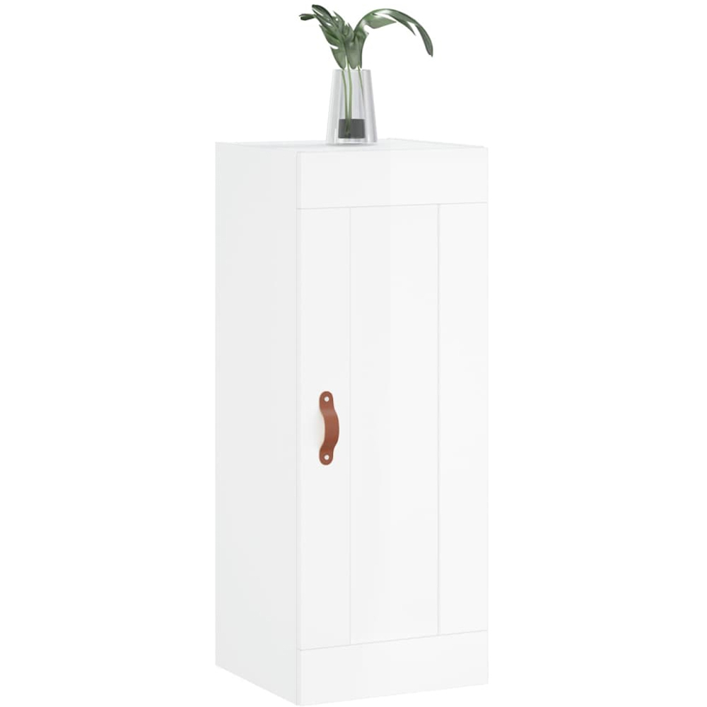 vidaXL Single Door White Wall Mounted Cabinet Image 3